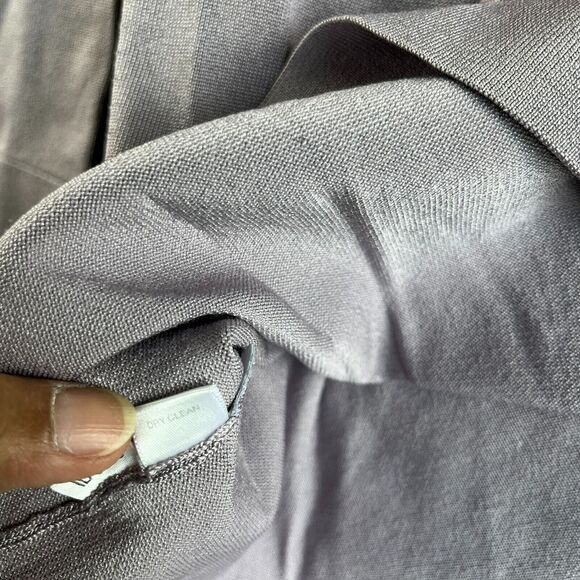 Ann Taylor Sweater Womens Extra Large Purple Silk Blend Turtleneck Stretch Layer - Picture 6 of 10